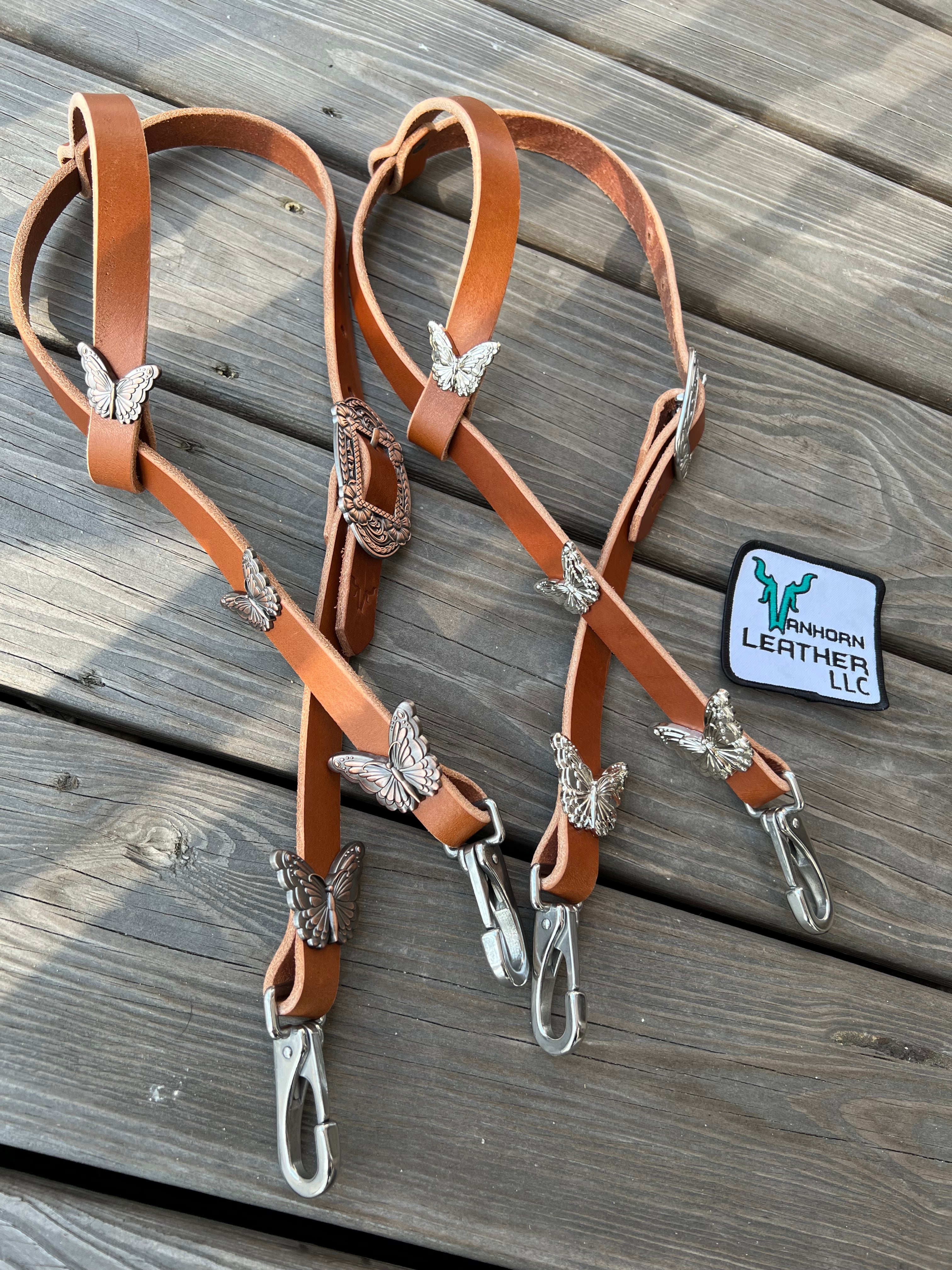 Quick change butterfly bridle