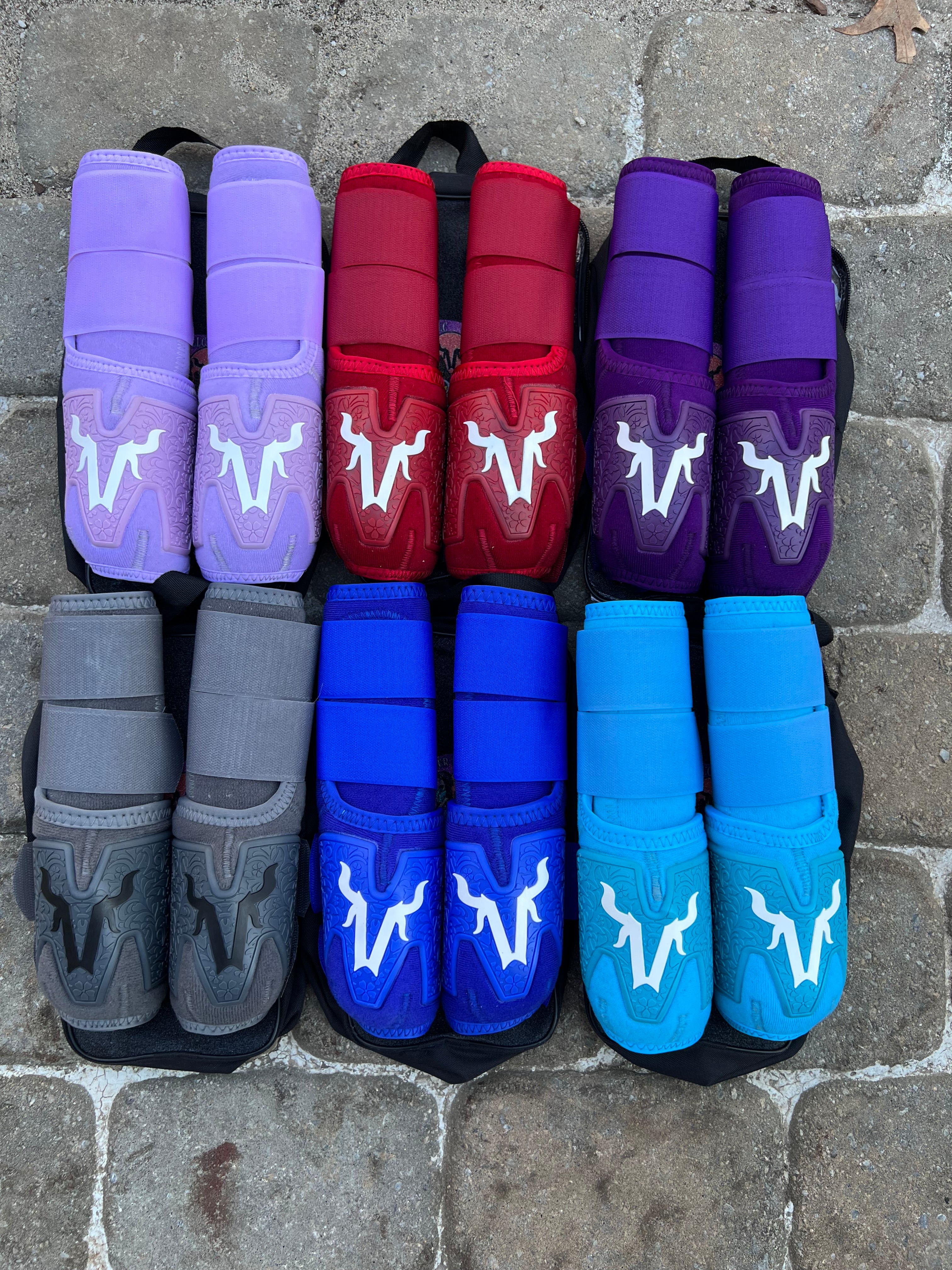 Lavender splint boots