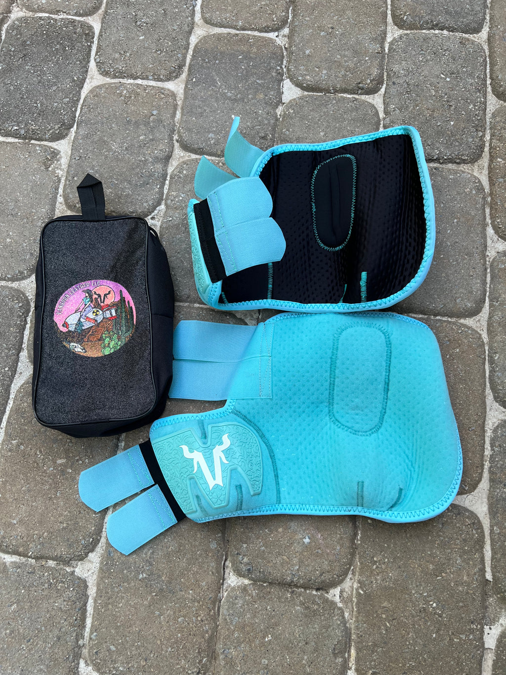 Tiffany blue splint boots