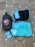 Tiffany blue splint boots