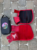 Crimson Red splint boots