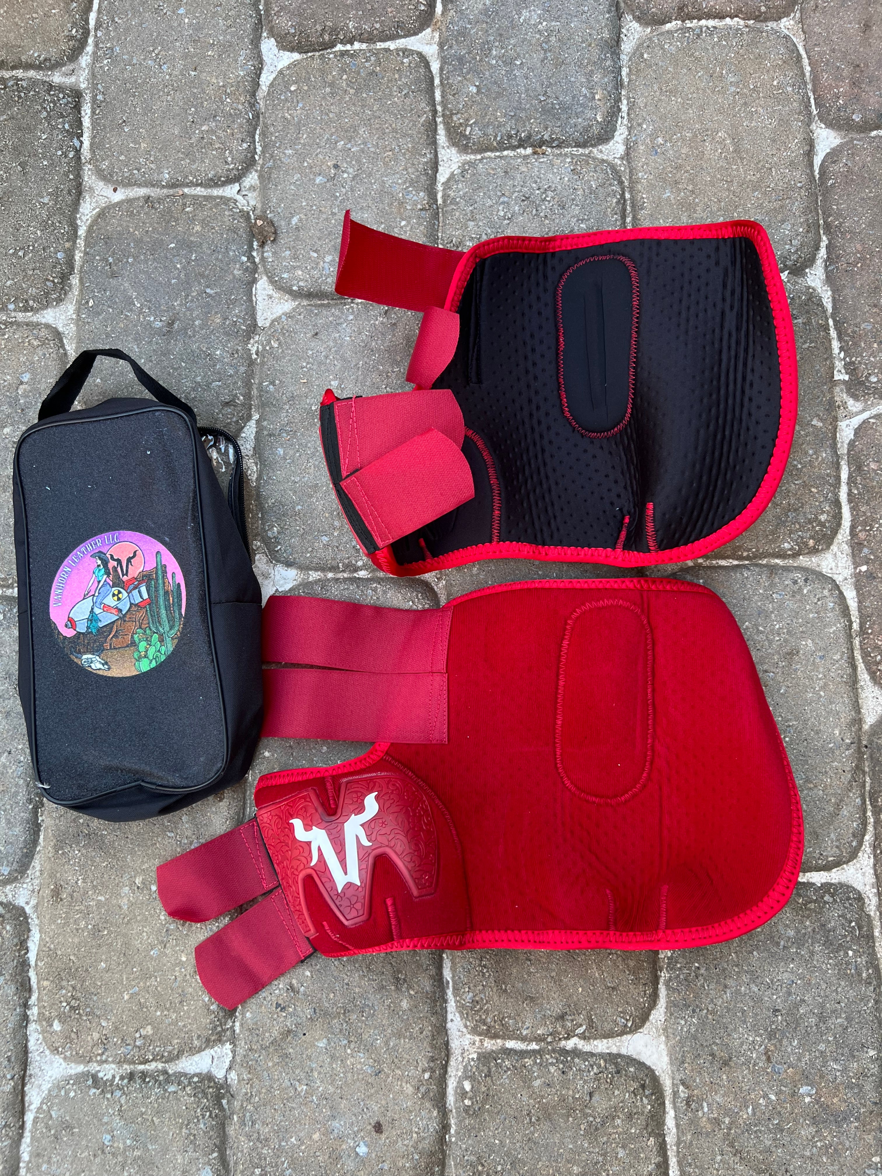 Crimson Red splint boots