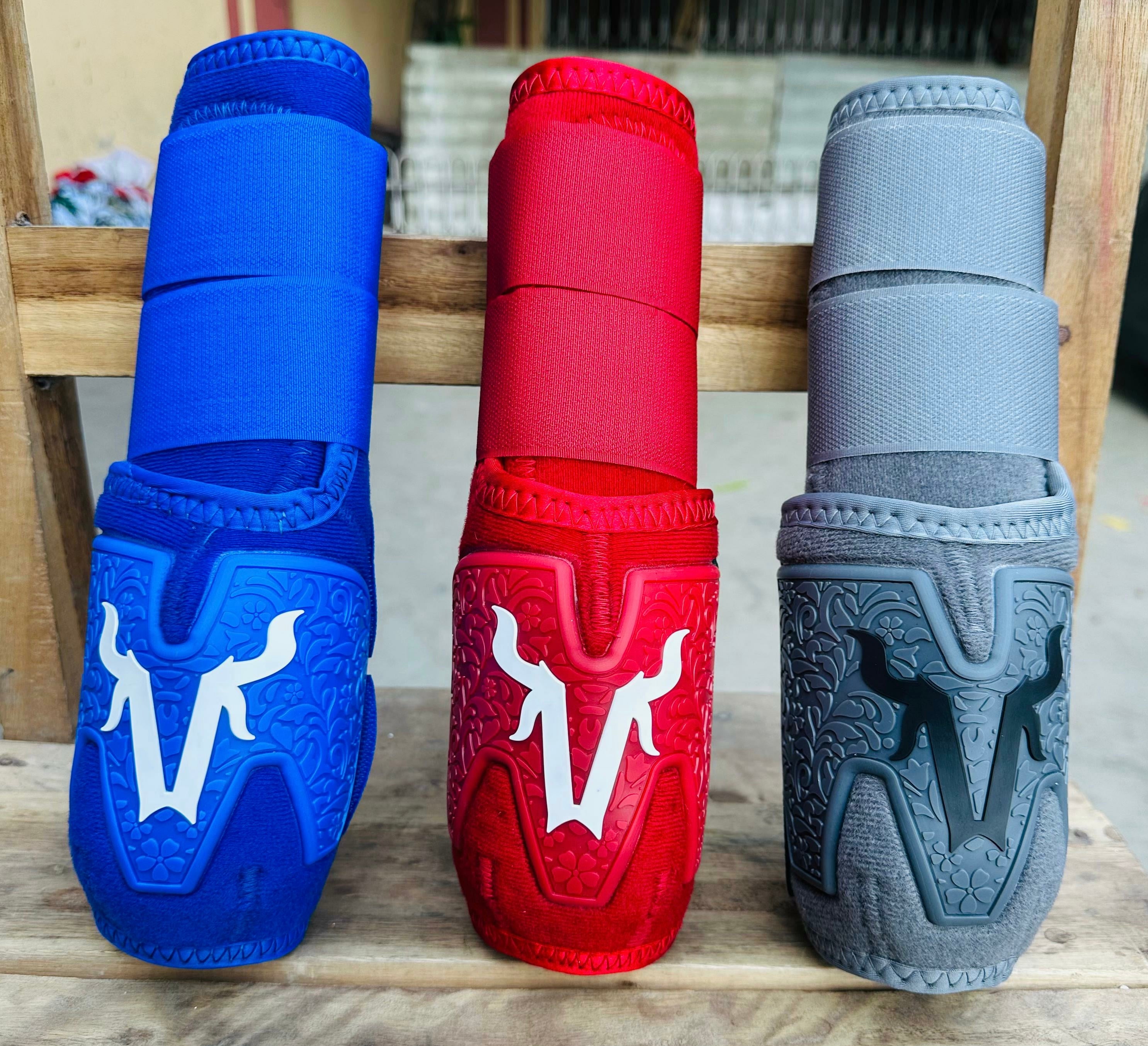 Crimson Red splint boots