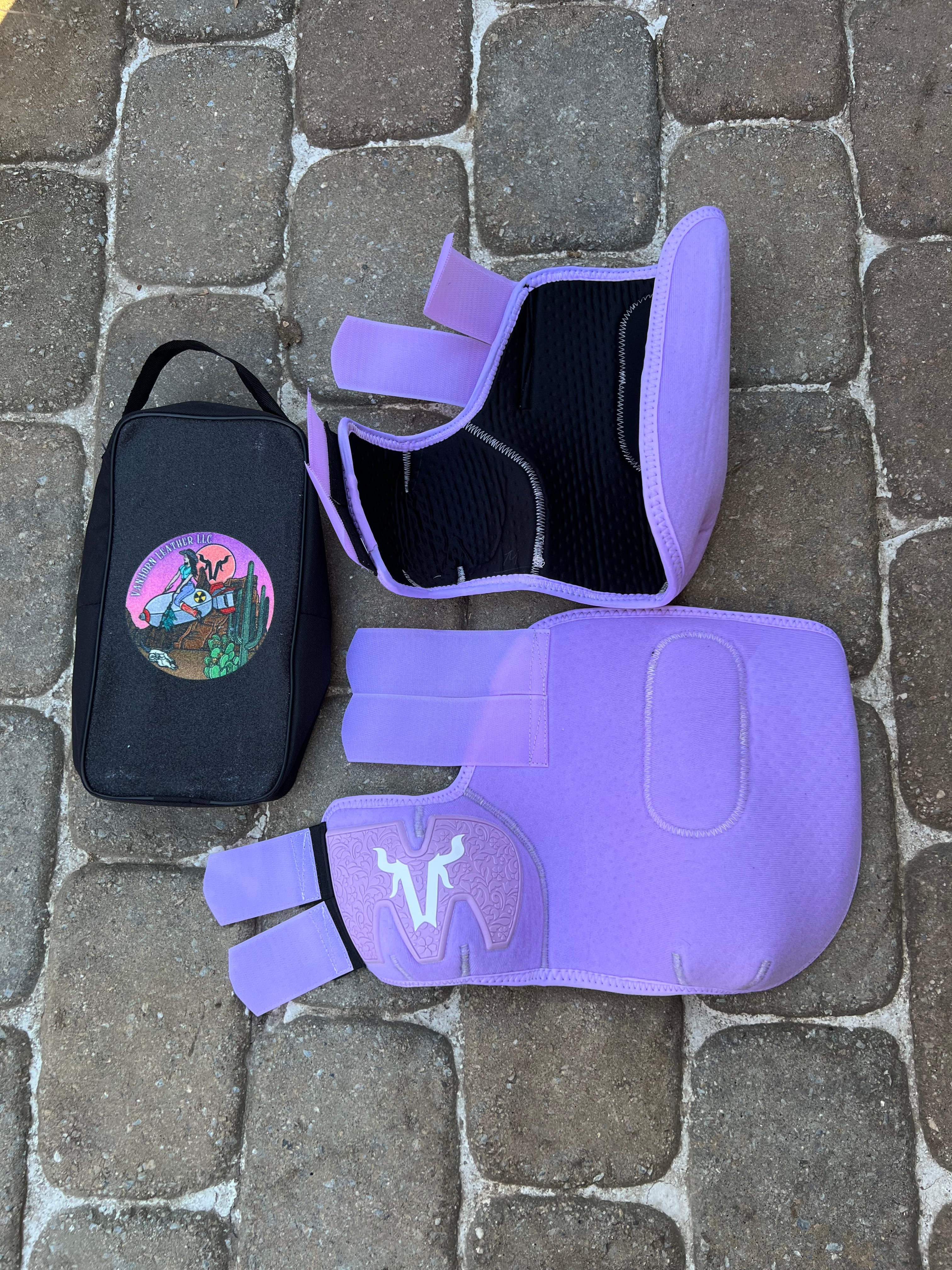 Lavender splint boots