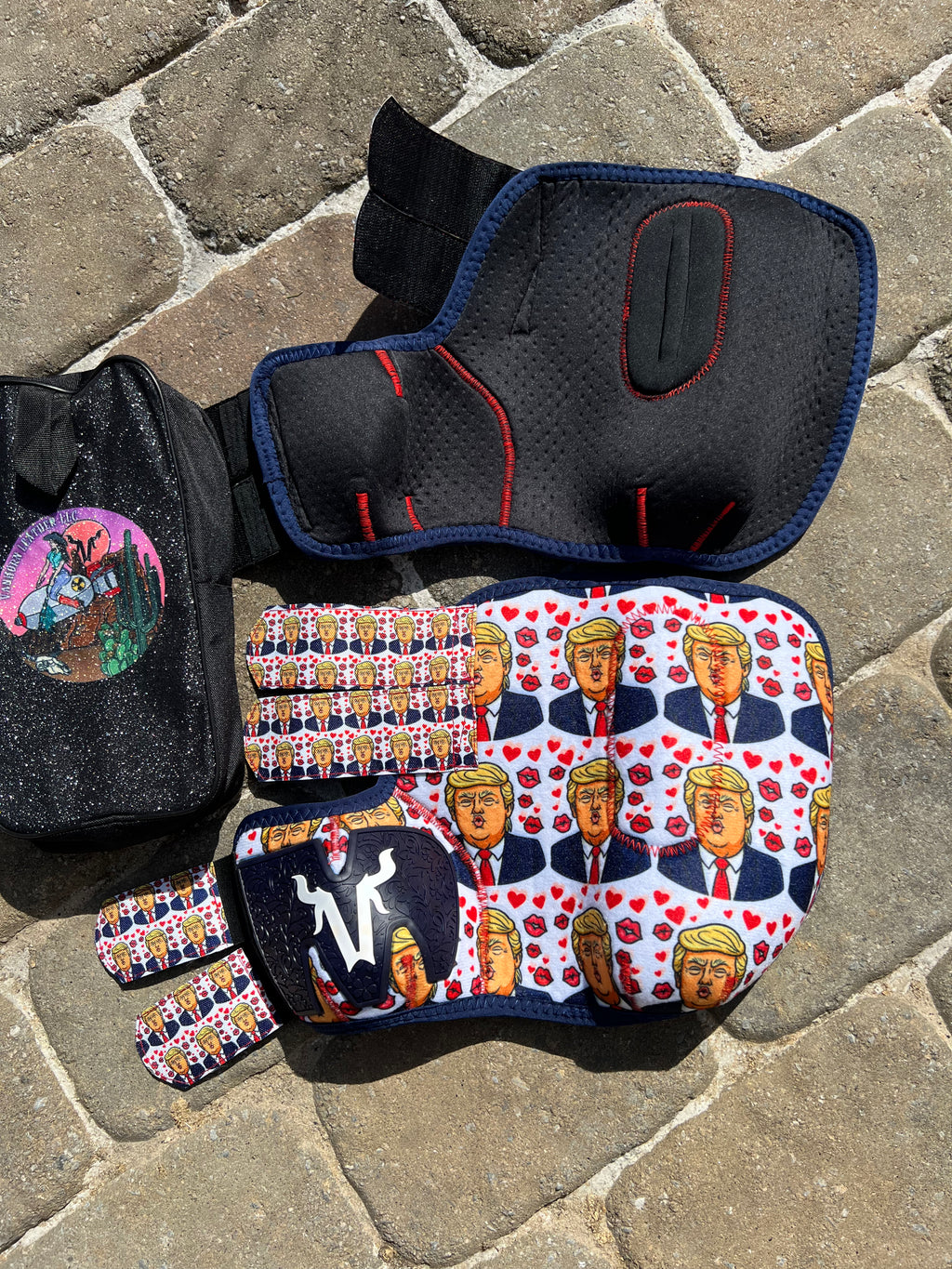 White Kissy Trump splint boots