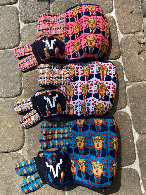 Blue Kissy Trump splint boots