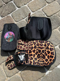 Leopard splint boots