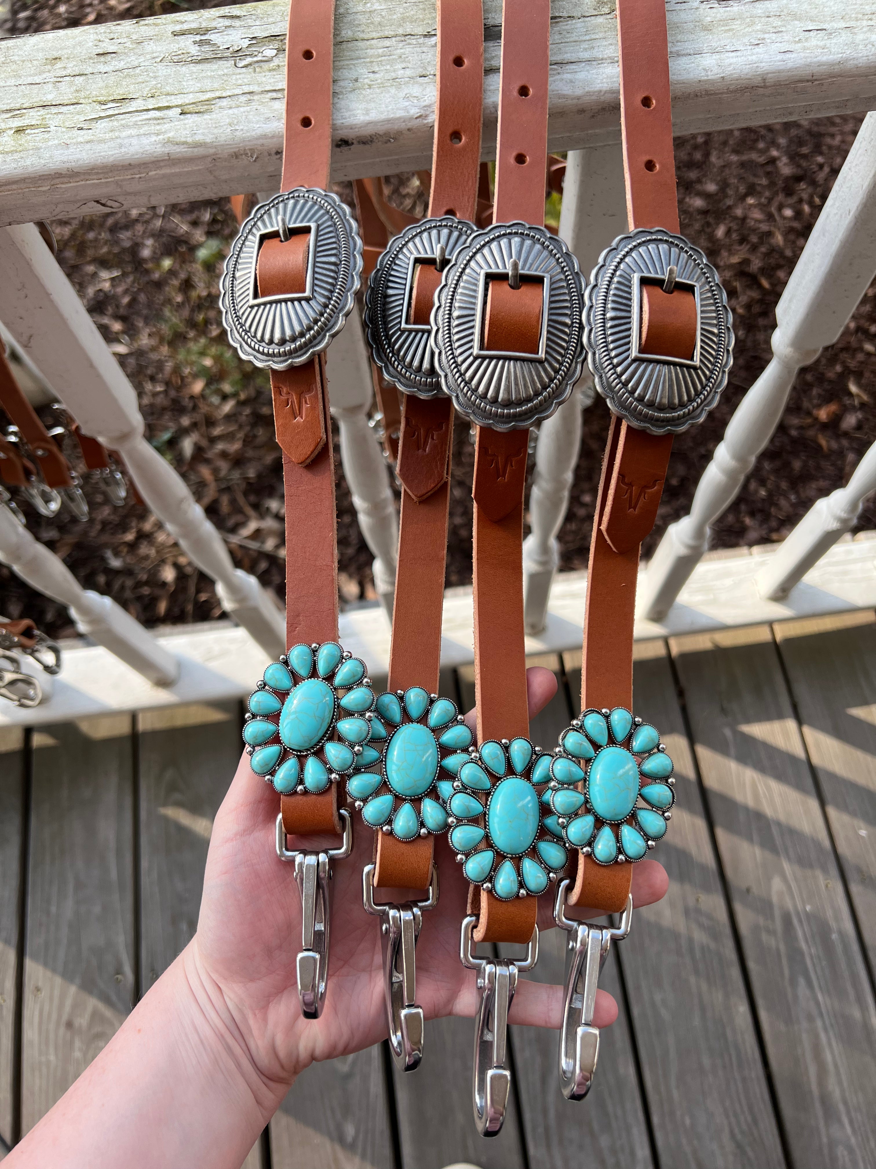 Quick change turquoise bridle