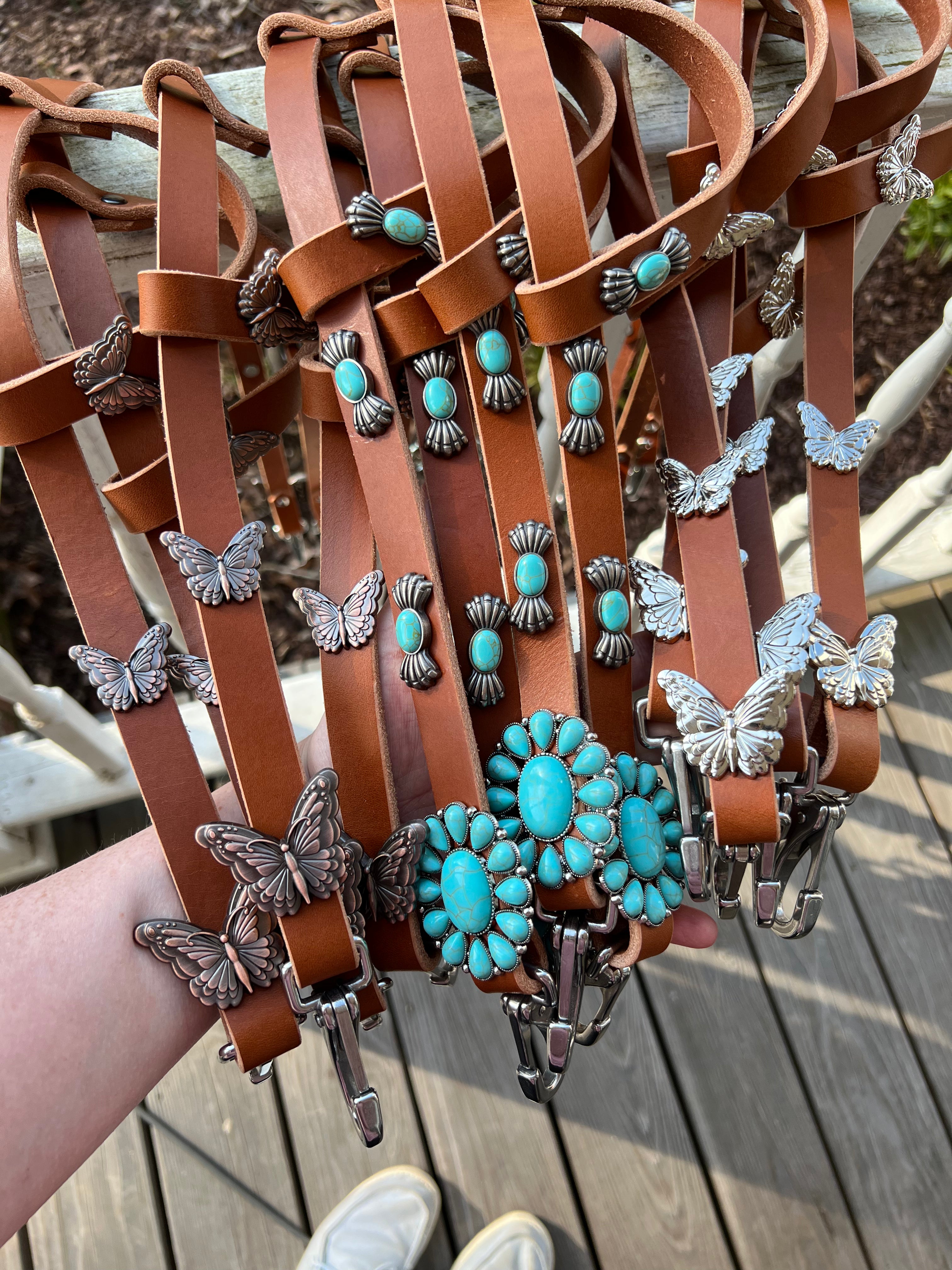 Quick change turquoise bridle