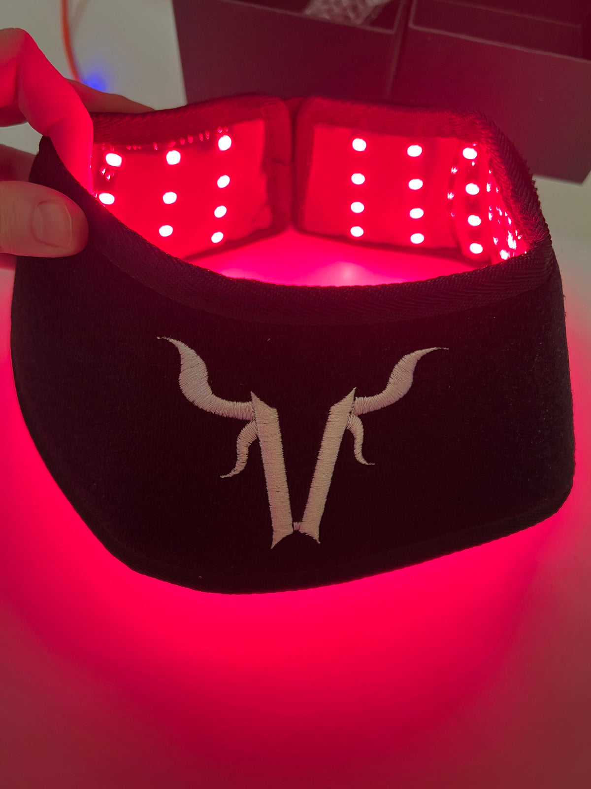 VanHorn equine red light therapy bell boot with 660 850 and 940 nm wavelengths